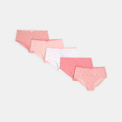 Culottes fille rose (lot de 5)
