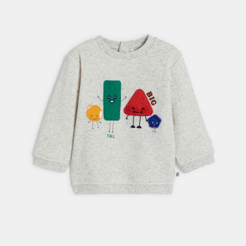 Sweat-shirt garçon gris