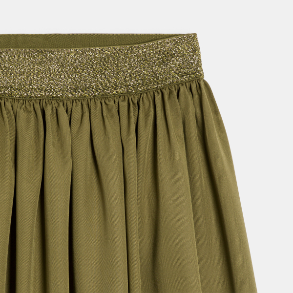 Jupe plissée fille kaki Jupe plissée fille kaki