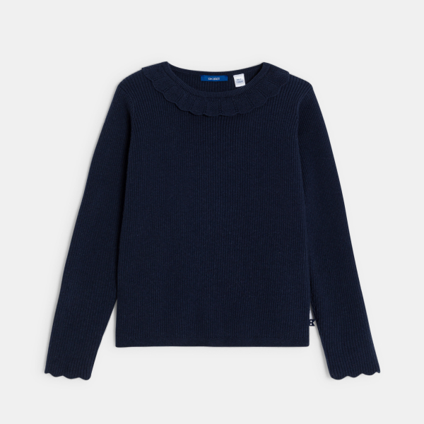 كنزة باللون الأزرق للفتيات كنزة باللون الأزرق للفتيات