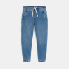 Jean coupe jogger denim bleu clair garçon Jean coupe jogger denim bleu clair garçon