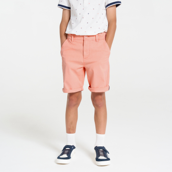 شورت قماش وردي اللون للأولاد