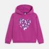 Sweat-shirt cœur fille violet Sweat-shirt cœur fille violet
