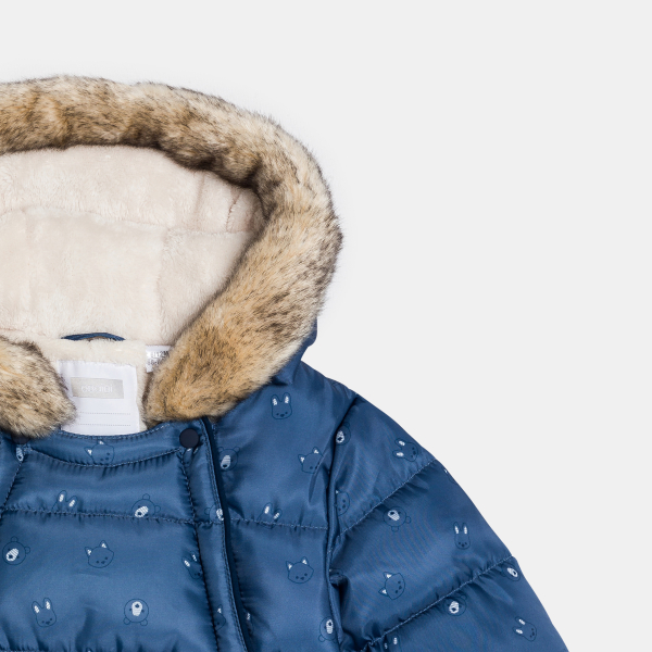 أفرول فرو أزرق اللون للطفل أفرول فرو أزرق اللون للطفل