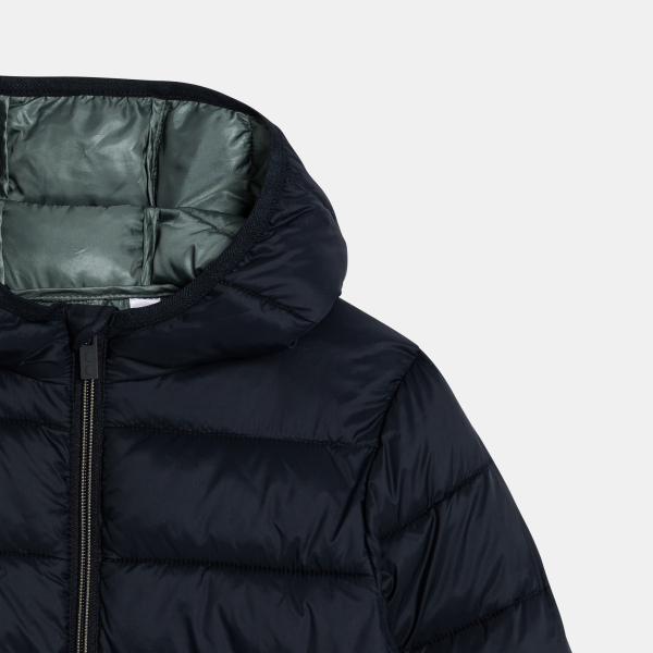 معطف منفوخ باللون الرمادي الداكن، للفتيان معطف منفوخ باللون الرمادي الداكن، للفتيان