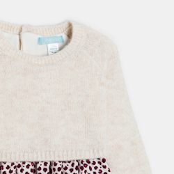 فستان باللون البيج، للفتيات...