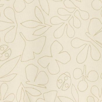 سويت شيرت مطرز، باللون البيج للفتيات.