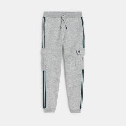 Jogging cargo garçon gris