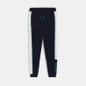Jogging à bandes côtés en molleton bleu marine Garçon Jogging à bandes côtés en molleton bleu marine Garçon