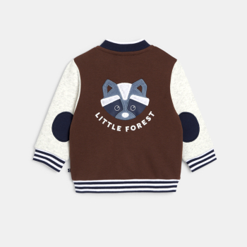 جاكيت طراز تيدي، باللون البني، للفتيان الصغار