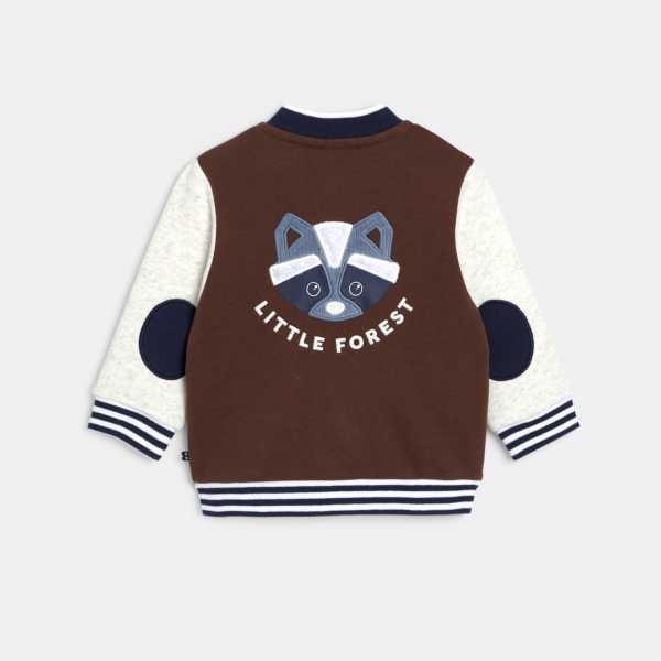 جاكيت طراز تيدي، باللون البني، للفتيان الصغار جاكيت طراز تيدي، باللون البني، للفتيان الصغار