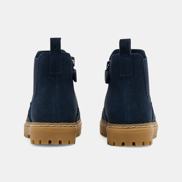 Boots chelsea cuir bleu marine bébé garçon Boots chelsea cuir bleu marine bébé garçon