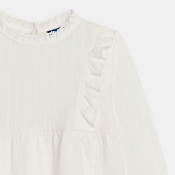 Blouse romantique volantée...