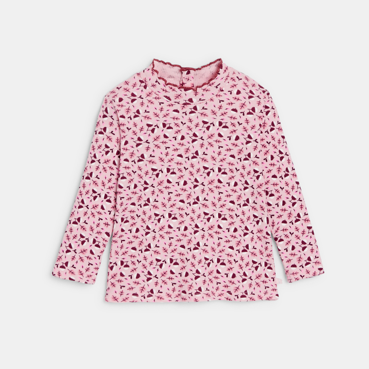 تيشيرت كوت مسطح وياقة متموّجة منمقة برسوم،، باللون البنفسجي، للفتيات الرضع. تيشيرت كوت مسطح وياقة متموّجة منمقة برسوم،، باللون البنفسجي، للفتيات الرضع.