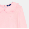 تيشيرت بأكمام طويلة وياقة كلودين، باللون الوردي، للفتيات تيشيرت بأكمام طويلة وياقة كلودين، باللون الوردي، للفتيات