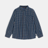 Chemise à carreaux bleu marine Garçon Chemise à carreaux bleu marine Garçon