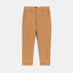 Pantalon chino uni marron Garçon