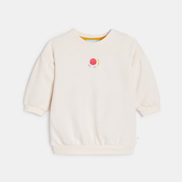 فستان مصنوع من الصوف الناعم مع بنطلون ليجنز، باللون الأبيض للفتيات الصغيرات فستان مصنوع من الصوف الناعم مع بنطلون ليجنز، باللون الأبيض للفتيات الصغيرات