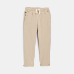 Pantalon chino uni beige Garçon