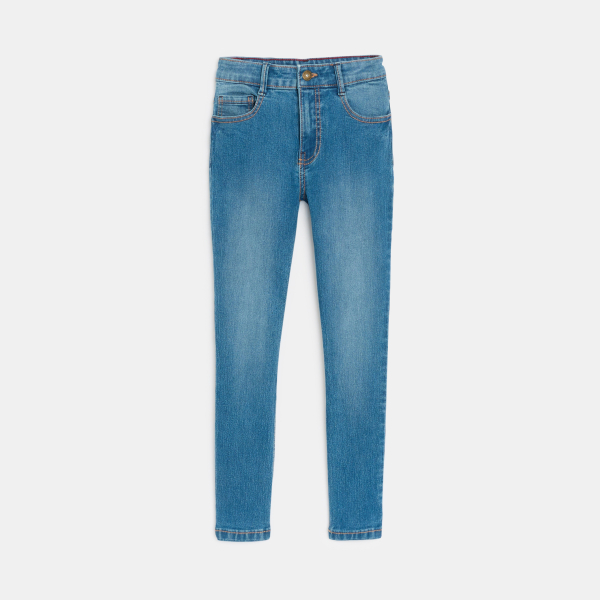 بنطلون جينز ضيق أزرق اللون للفتيات بنطلون جينز ضيق أزرق اللون للفتيات