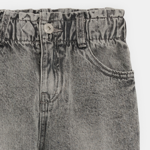 Jean à taille élastiquée gris Fille Jean à taille élastiquée gris Fille