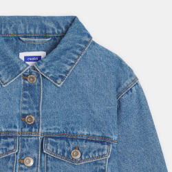 Veste en jean bleu Fille
