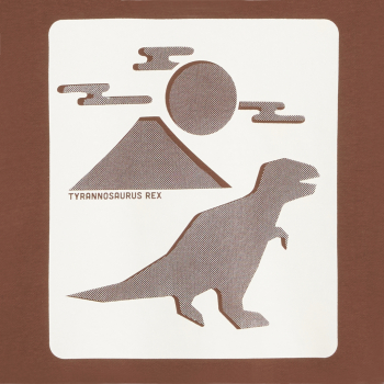 Sweat-shirt motif dinosaure marron Garçon