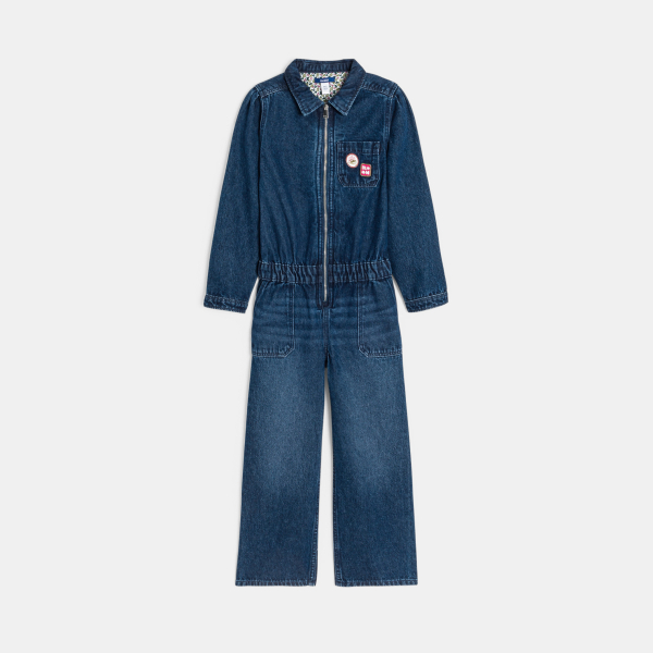 أفرول ببنطلون من الجينز أزرق اللون للفتيات