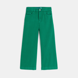 Pantalon en toile vert Fille