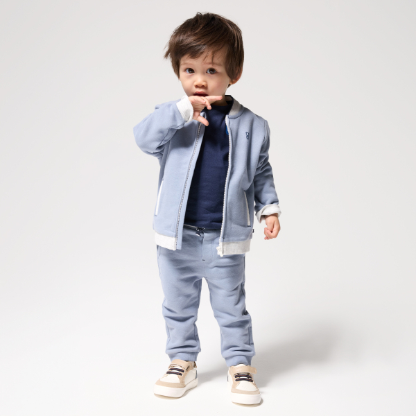 جاكيت تيدي ميلتون أزرق بسحاب، للأولاد الصغار جاكيت تيدي ميلتون أزرق بسحاب، للأولاد الصغار