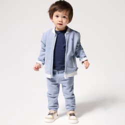 Pantalon jogging bleu bébé garçon