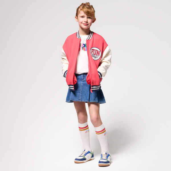 Sweat-shirt teddy campus rouge Fille Sweat-shirt teddy campus rouge Fille