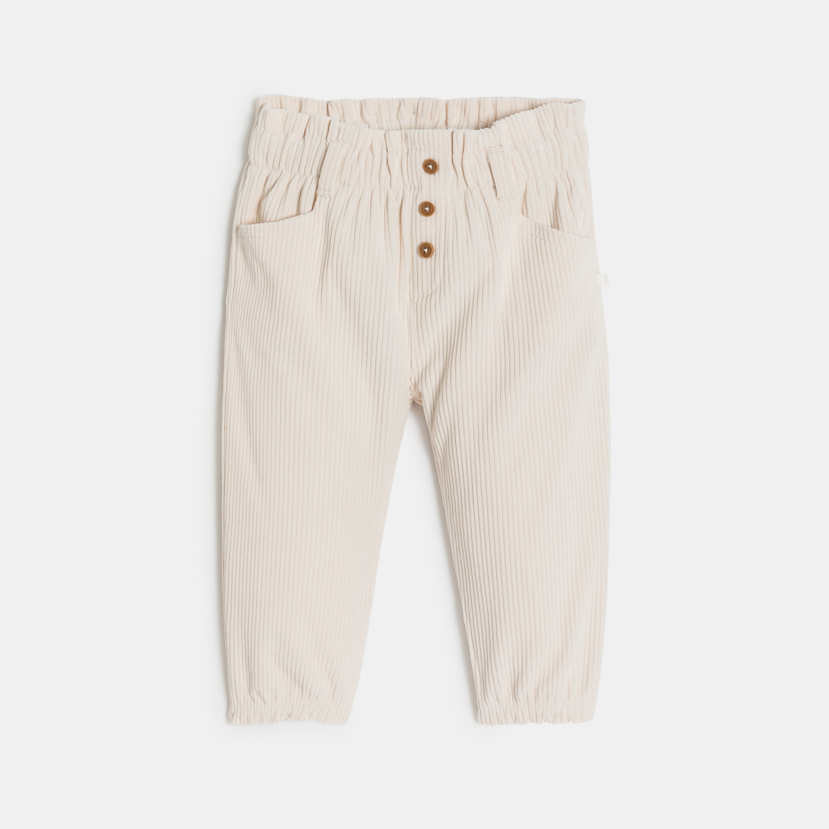 Pantalon velours côtelé taille élastique  bébé fille Pantalon velours côtelé taille élastique  bébé fille