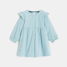 Robe en velours côtelé bleu bébé fille Robe en velours côtelé bleu bébé fille