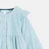 Robe en velours côtelé bleu bébé fille Robe en velours côtelé bleu bébé fille
