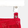 Pyjama en velours rouge bébé fille Pyjama en velours rouge bébé fille