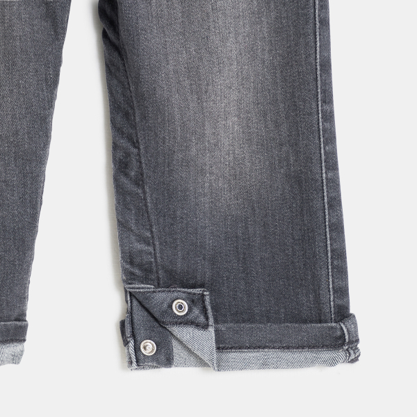 أفرول جينز رمادي اللون للطفل الصغير أفرول جينز رمادي اللون للطفل الصغير