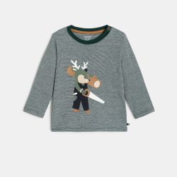 T-shirt à manches longues motif animal bébé garçon