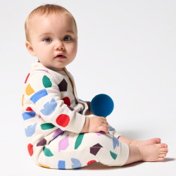 Combi longue multicolore bébé mixte