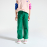بنطلون قماشي أخضر اللون للفتيات
