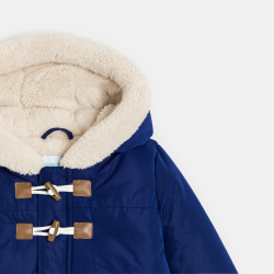 معطف بغطاء رأس مبطن بصوف...