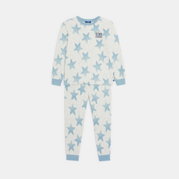 Pyjama étoilé 2 pièces gris Garçon