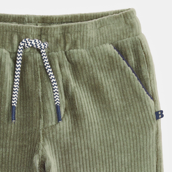 Pantalon velours vert bébé garçon Pantalon velours vert bébé garçon