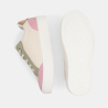 Baskets street basses rose et vert fille