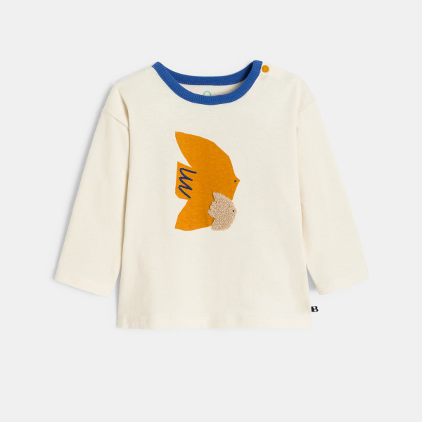 T-shirt beige M.LARRAIN X OKAIDI bébé mixte T-shirt beige M.LARRAIN X OKAIDI bébé mixte