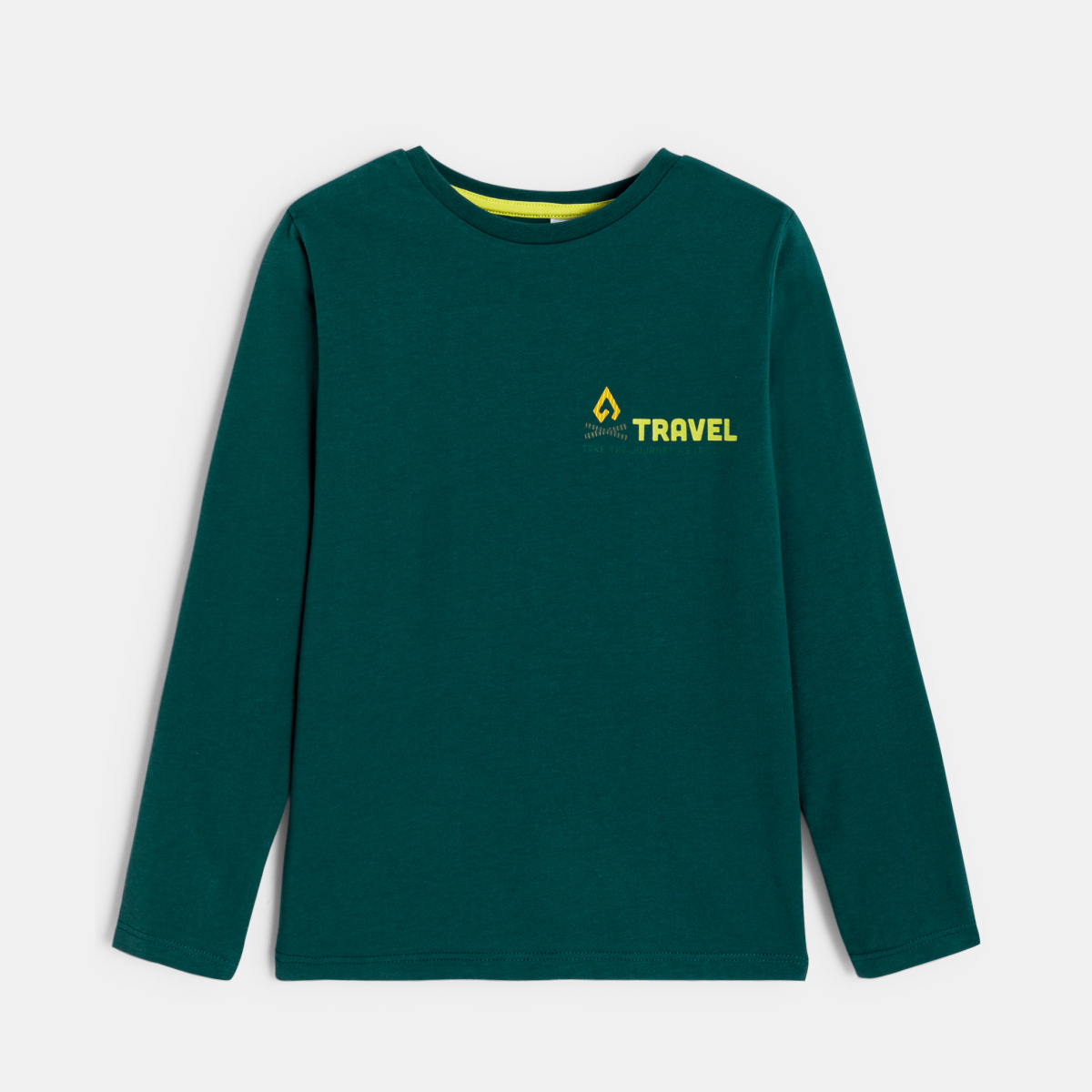 تي شيرت باللون الأخضر ومُزيَّن برسمة، للفتيان تي شيرت باللون الأخضر ومُزيَّن برسمة، للفتيان