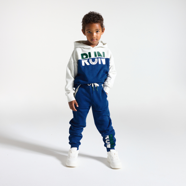 بنطلون رياضي أزرق للأولاد مكتوب عليه رسالة بنطلون رياضي أزرق للأولاد مكتوب عليه رسالة