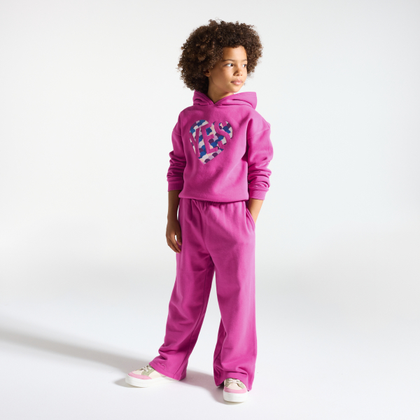 Sweat-shirt cœur fille violet Sweat-shirt cœur fille violet