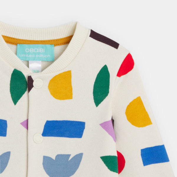 Combi longue multicolore bébé mixte Combi longue multicolore bébé mixte