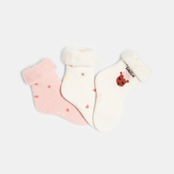 Lot de chaussettes blanches bébé fille